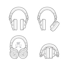 Load image into Gallery viewer, Audio-Technica Audio-technica ATH-M50XWH Pro Closed-back Headphone, Full, White - Easy Music Center