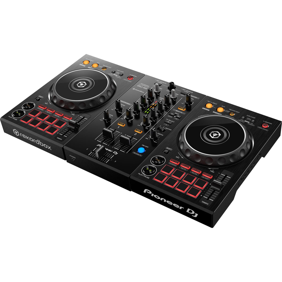 Pioneer DDJ-400 DJ controller for Rekordbox dj & G-EVA-2314-3 Soft Case  Bundle