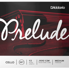 Load image into Gallery viewer, D'addario J1010-1/2M Prelude Cello String Set, 1/2 Scale, Medium Tension-Easy Music Center