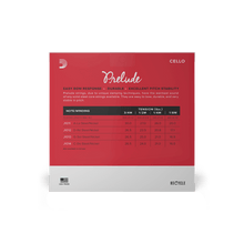 Load image into Gallery viewer, D'addario J1010-1/2M Prelude Cello String Set, 1/2 Scale, Medium Tension-Easy Music Center