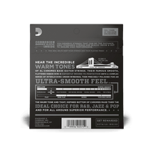 Load image into Gallery viewer, D'Addario ECB81-5 5-String Bass Guitar Strings, Light, 45-132, Long Scale Flat Wound-Easy Music Center