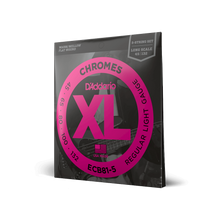 Load image into Gallery viewer, D'Addario ECB81-5 5-String Bass Guitar Strings, Light, 45-132, Long Scale Flat Wound-Easy Music Center