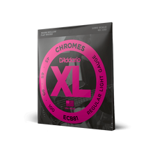 Load image into Gallery viewer, D'Addario ECB81 Chromes Bass Guitar Strings, Light, 45-100, Long Scale Flat Wound-Easy Music Center