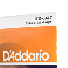 Load image into Gallery viewer, D'addario EJ15 Phosphor Bronze Acoustic Guitar Strings, Extra Light, 10-47-Easy Music Center