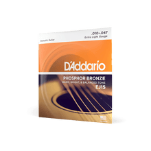 Load image into Gallery viewer, D'addario EJ15 Phosphor Bronze Acoustic Guitar Strings, Extra Light, 10-47-Easy Music Center