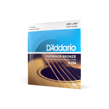 Load image into Gallery viewer, D'Addario EJ38 12-String Phosphor Bronze Acoustic Guitar Strings, Light, 10-47-Easy Music Center