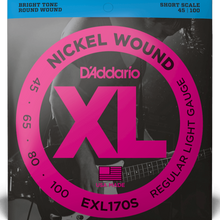 Load image into Gallery viewer, D'addario EXL170S Nickel Wound 45-100 Bass Strings, 4-string, Short Scale-Easy Music Center
