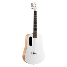 Load image into Gallery viewer, Lava Music BLUE-LAVA-ORIG Blue Lava Original 36" HPL Acoustic Guitar w/ Lite Bag, Frost White/Walnut-Easy Music Center