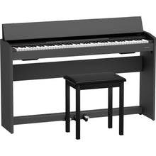 Load image into Gallery viewer, Roland F-107-BK 88-Key Slim Digital Piano w/ Stand, Bench, and 3-pedals, Black-Easy Music Center