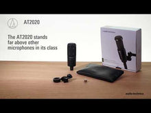 Load and play video in Gallery viewer, Audio-Technica AT2020 Studio Cardioid Condenser Microphone