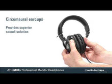 Load and play video in Gallery viewer, Audio-Technica ATH-M30X Closed-back Studio Headphone