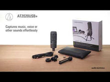Load and play video in Gallery viewer, Audio-Technica AT2020USB+ Cardioid Condenser USB Microphone