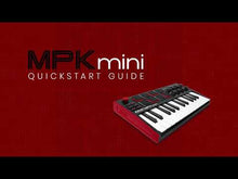 Load and play video in Gallery viewer, Akai MPKMINI3B Ultra Compact 25-Key Mini Keyboard Controller and Pads, Black