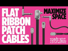 Load and play video in Gallery viewer, Ernie Ball P06227 12" Single Flat Ribbon Patch Cable