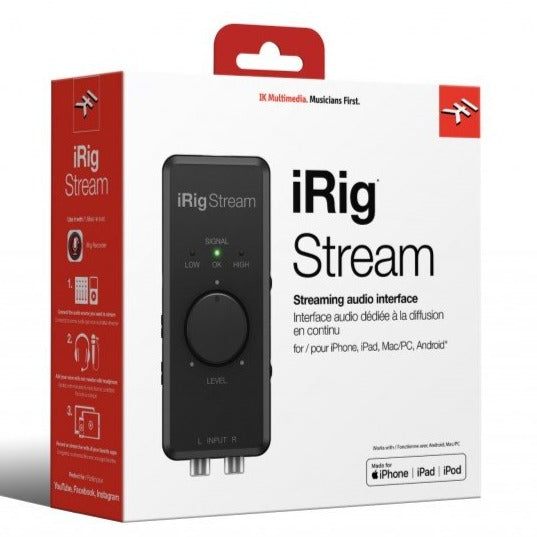 IK Multimedia IRIG-STREAM iRig Stream stereo audio interface for Mobil