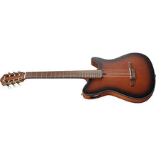 Load image into Gallery viewer, Ibanez FRH10NBSF FRH Thin-Body Nylon String Acoustic/Electric Guitar, Solid Spruce Top, Sapele b/s, Brown Sunburst Flat-Easy Music Center