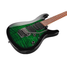 Load image into Gallery viewer, Ibanez KIKOSP3TEB Kiko Loureiro Signature Electric Guitar, HSH - Infinity, w/ Trem, Jatoba FB, Transparent Emerald Burst-Easy Music Center