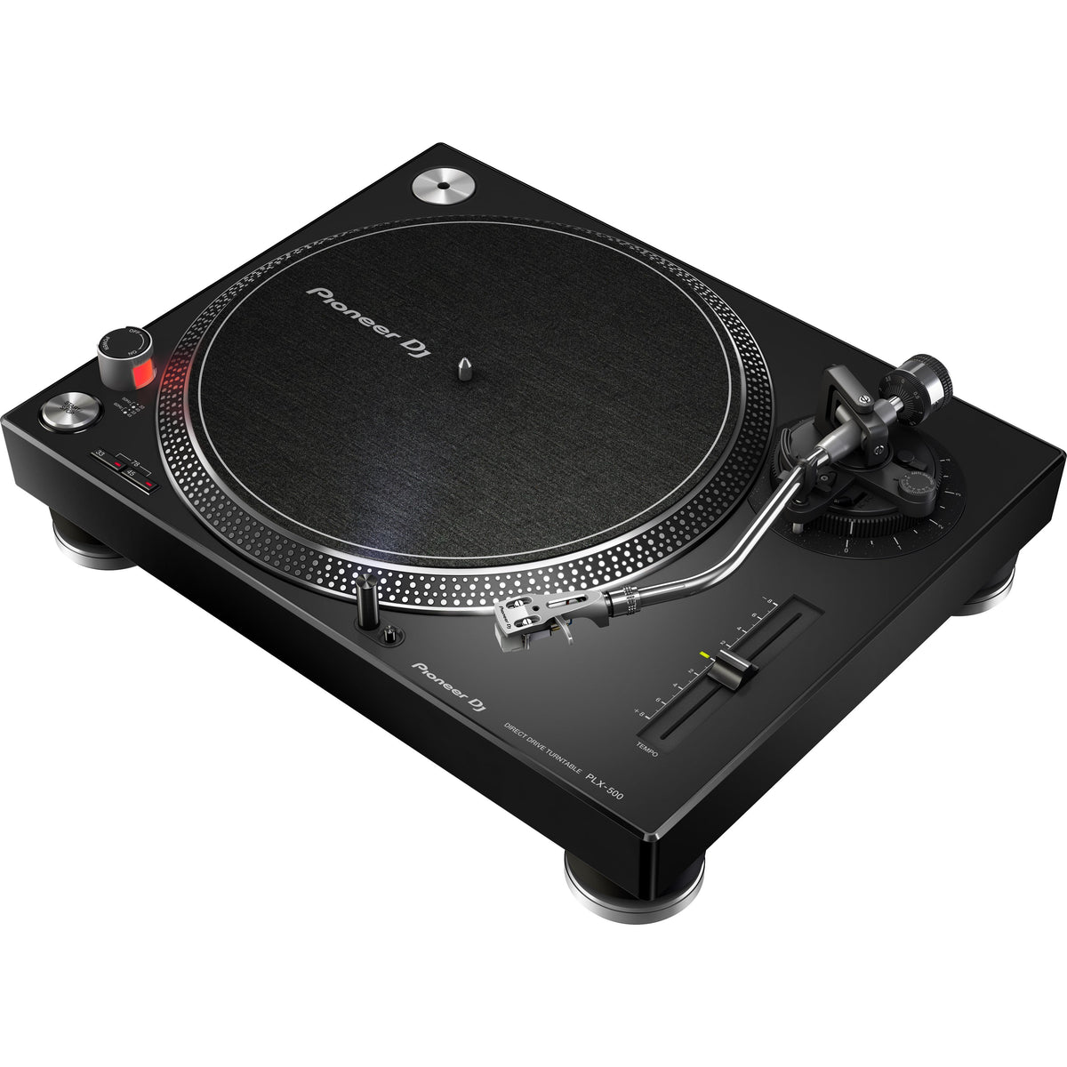 Pioneer PLX-500-K High-Torque, Direct Drive Turntable, Black