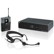 Load image into Gallery viewer, Sennheiser XSW-1-ME3-A Wireless Headset Microphone System, ME-3-II Headset Microphone, Cardioid, Condenser, AA Batt, Freq z-Easy Music Center