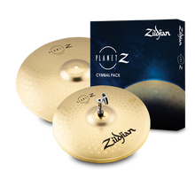 Load image into Gallery viewer, Zildjian ZP1418 Planet Z Fundamentals Cymbal Pack (14" Hats, 18" Crash Ride)-Easy Music Center