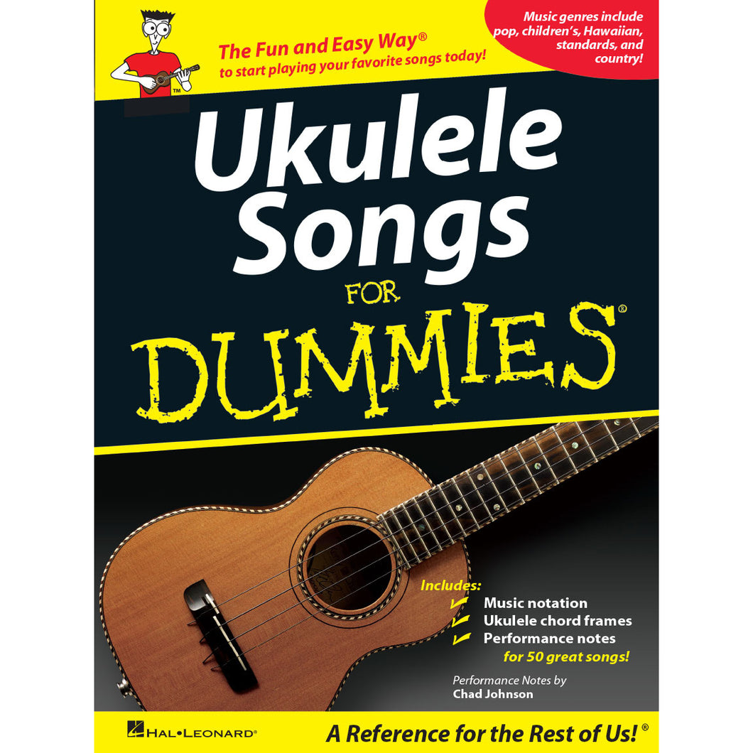 Hal Leonard HL00701718 Ukulele Songs for Dummies-Easy Music Center