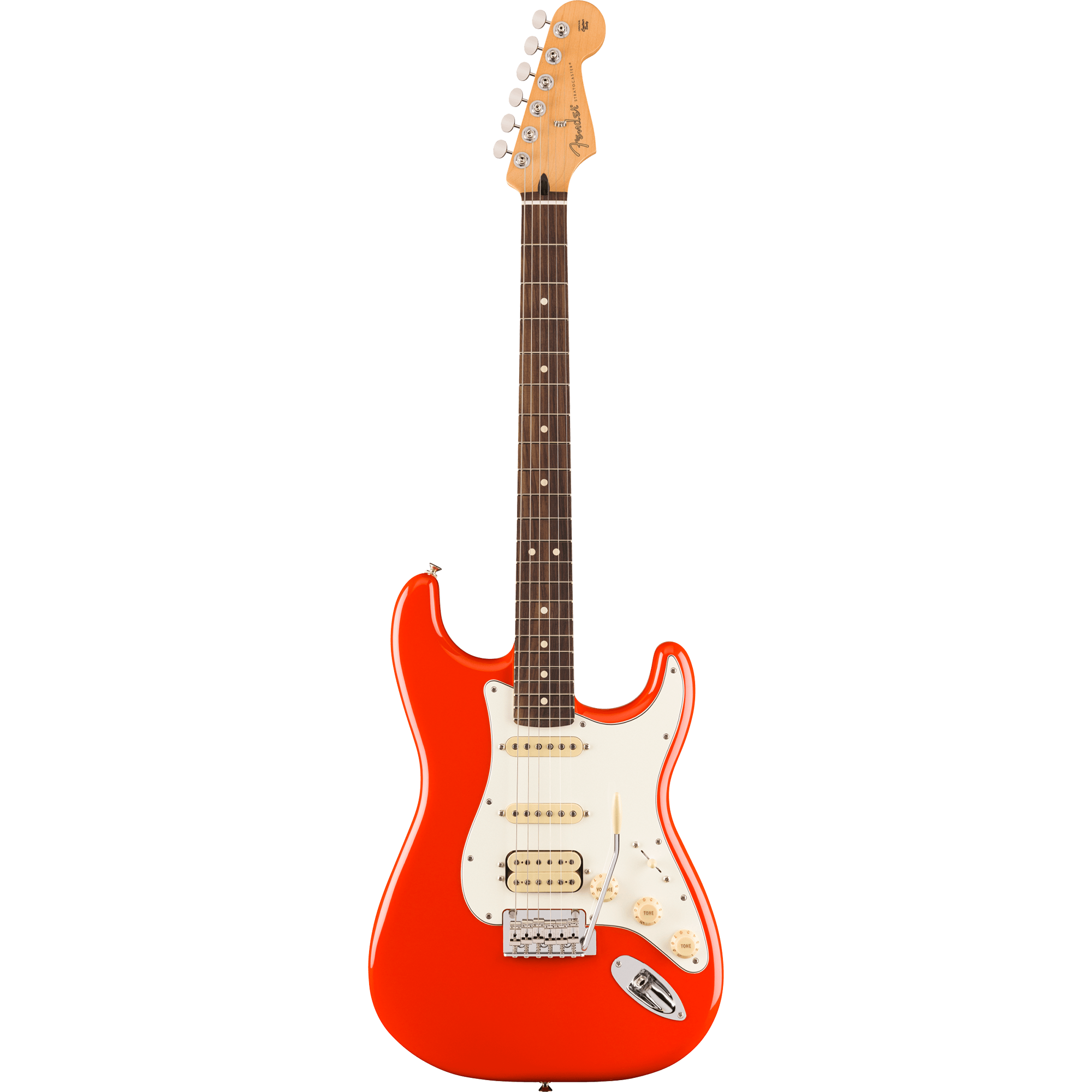 Fender 014-0540-558 Player II Strat, HSS, RW, Coral Red – Easy