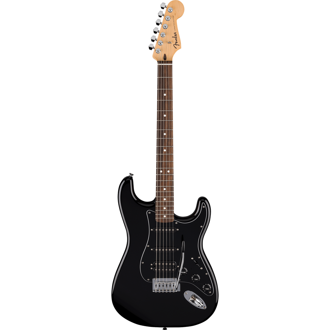 Fender 026-6441-506 Standard Strat, HSS, LRL, Black-Easy Music Center