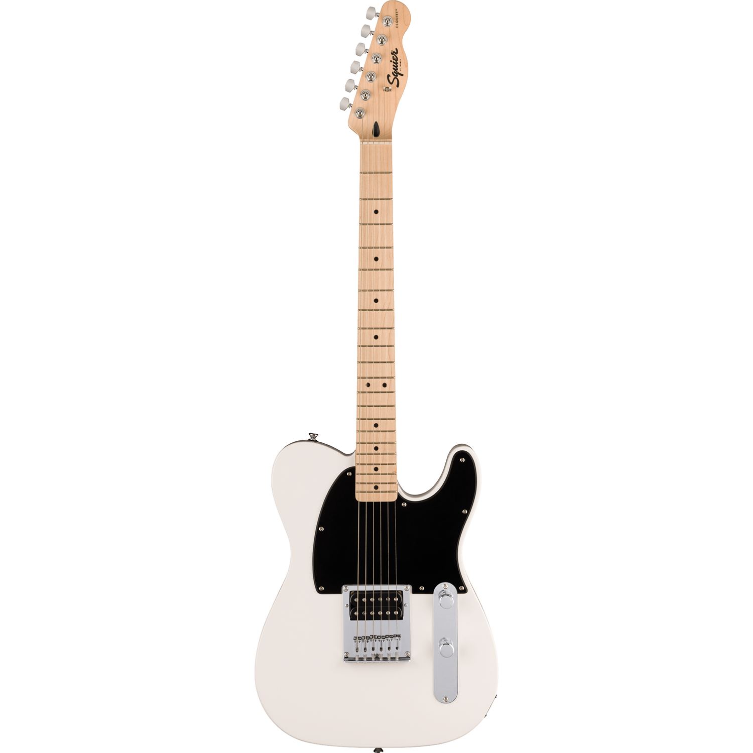 Squier 037-3553-580 Sonic Esquire Tele, H, MN, BPG, Arctic White