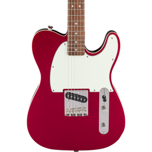 Squier 037-4043-509 Classic Vibe Custom Esquire, LRL, Parchment PG, Candy Apple Red-Easy Music Center