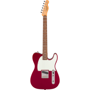 Squier 037-4043-509 Classic Vibe Custom Esquire, LRL, Parchment PG, Candy Apple Red-Easy Music Center