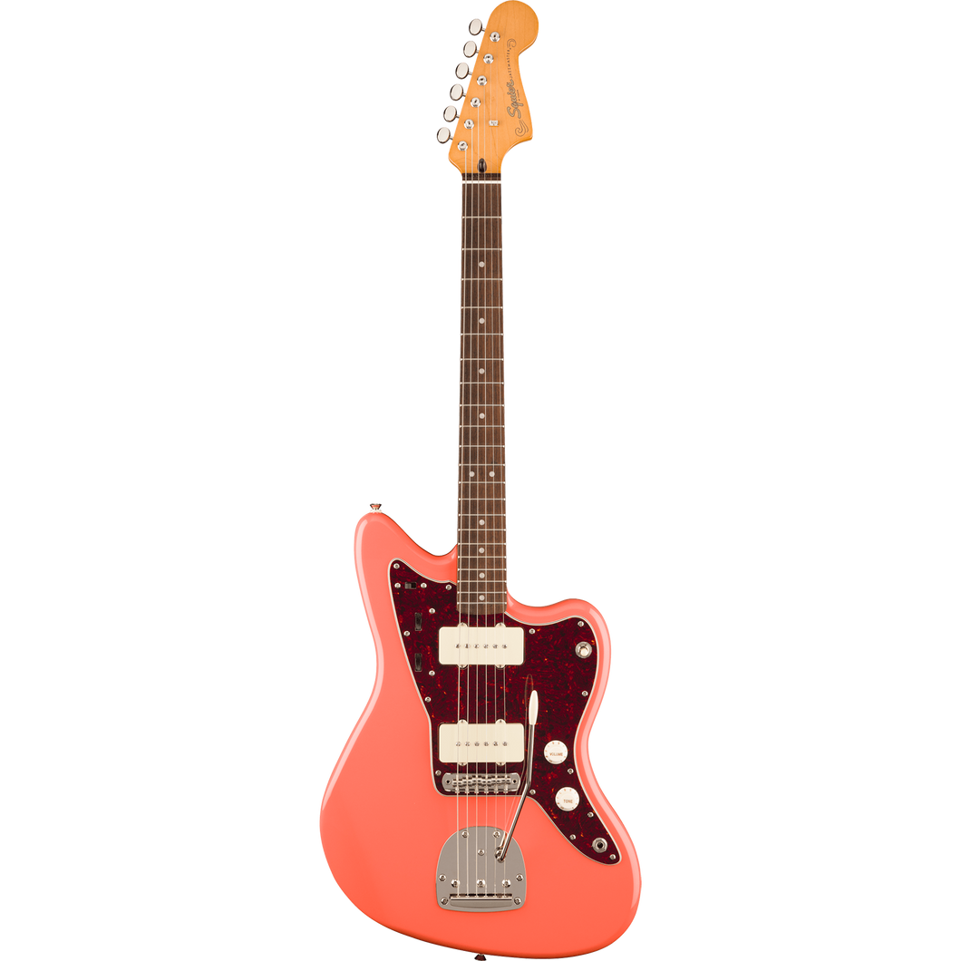 Squier 037-4083-511 Classic Vibe 60s Jazzmaster, LRL, Tortoishell PG, Tahitian Coral-Easy Music Center