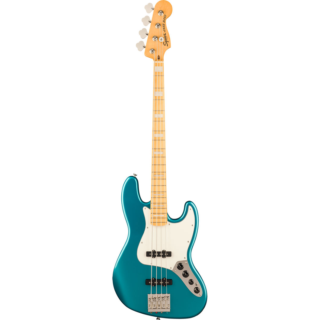 Squier 037-4543-508 Classic Vibe 70s J-Bass, Active, MN, Parchment PG, Ocean Turquoise-Easy Music Center