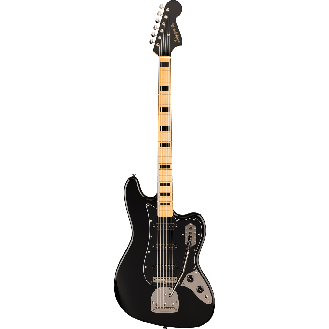 Squier 037-4586-506 FSR Classic Vibe Bass VI w/ Trem, MN, Matching Headsock, Black-Easy Music Center