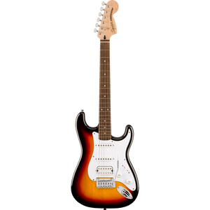 Squier 037-8180-500 Affinity Strat JR, HSS, Laurel FB, 3 Squier 037-8180-500 Affinity Strat JR, HSS, Laurel FB, 3