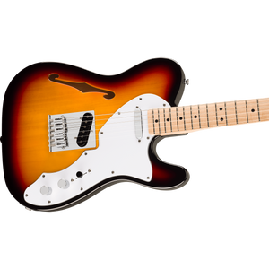 Squier 037-8272-500 Affinity Tele Thinline, Maple FB, 3-Color Sunburst-Easy Music Center