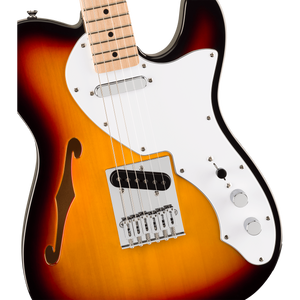 Squier 037-8272-500 Affinity Tele Thinline, Maple FB, 3-Color Sunburst-Easy Music Center