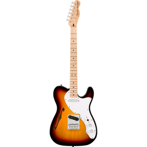 Squier 037-8272-500 Affinity Tele Thinline, Maple FB, 3-Color Sunburst-Easy Music Center