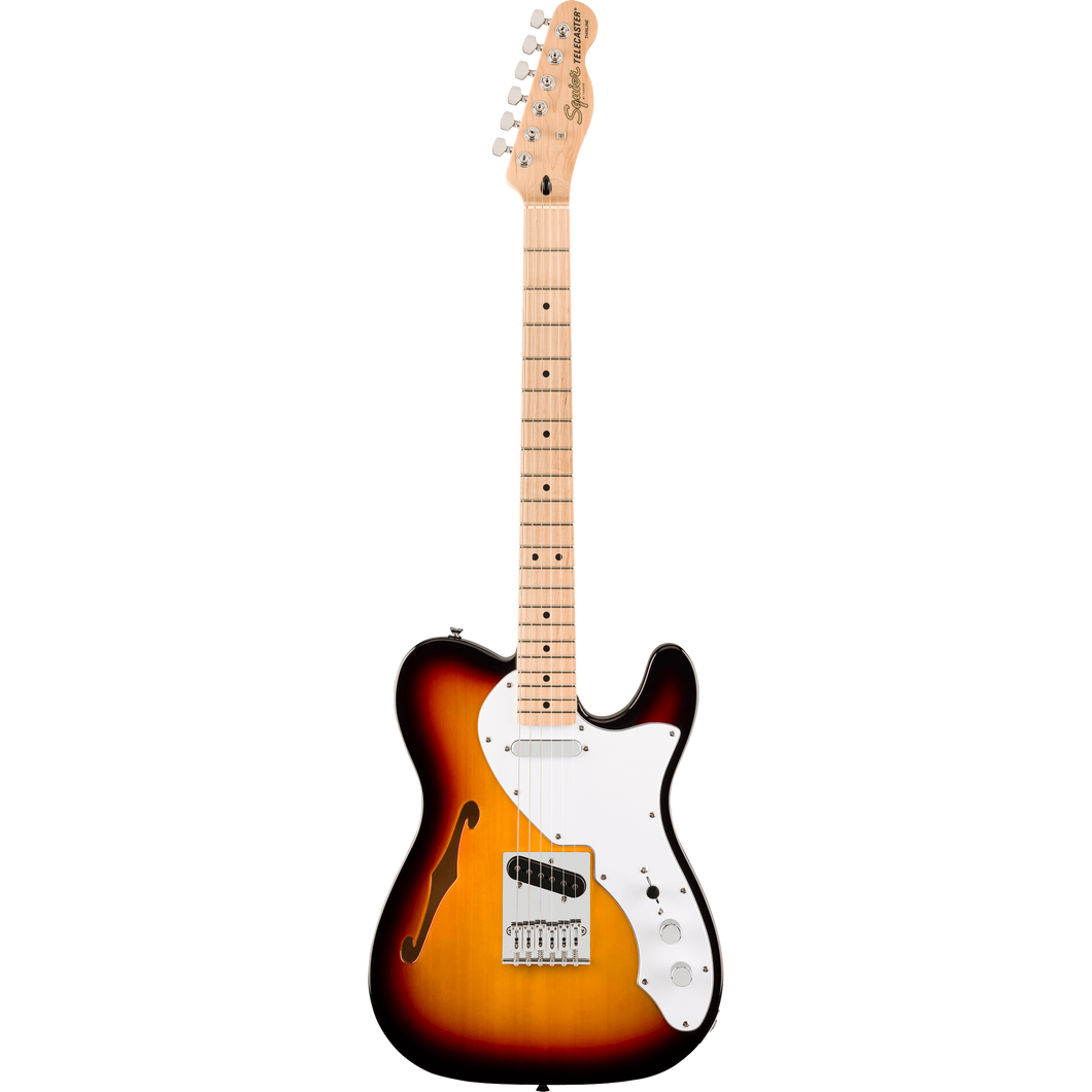 Squier 037-8272-500 Affinity Tele Thinline, Maple FB, 3-Color Sunburst-Easy Music Center