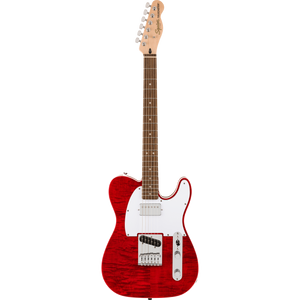 Squier 037-8280-538 Affinity Tele FMT, SH, Laurel FB, Crimson Red Transparent-Easy Music Center