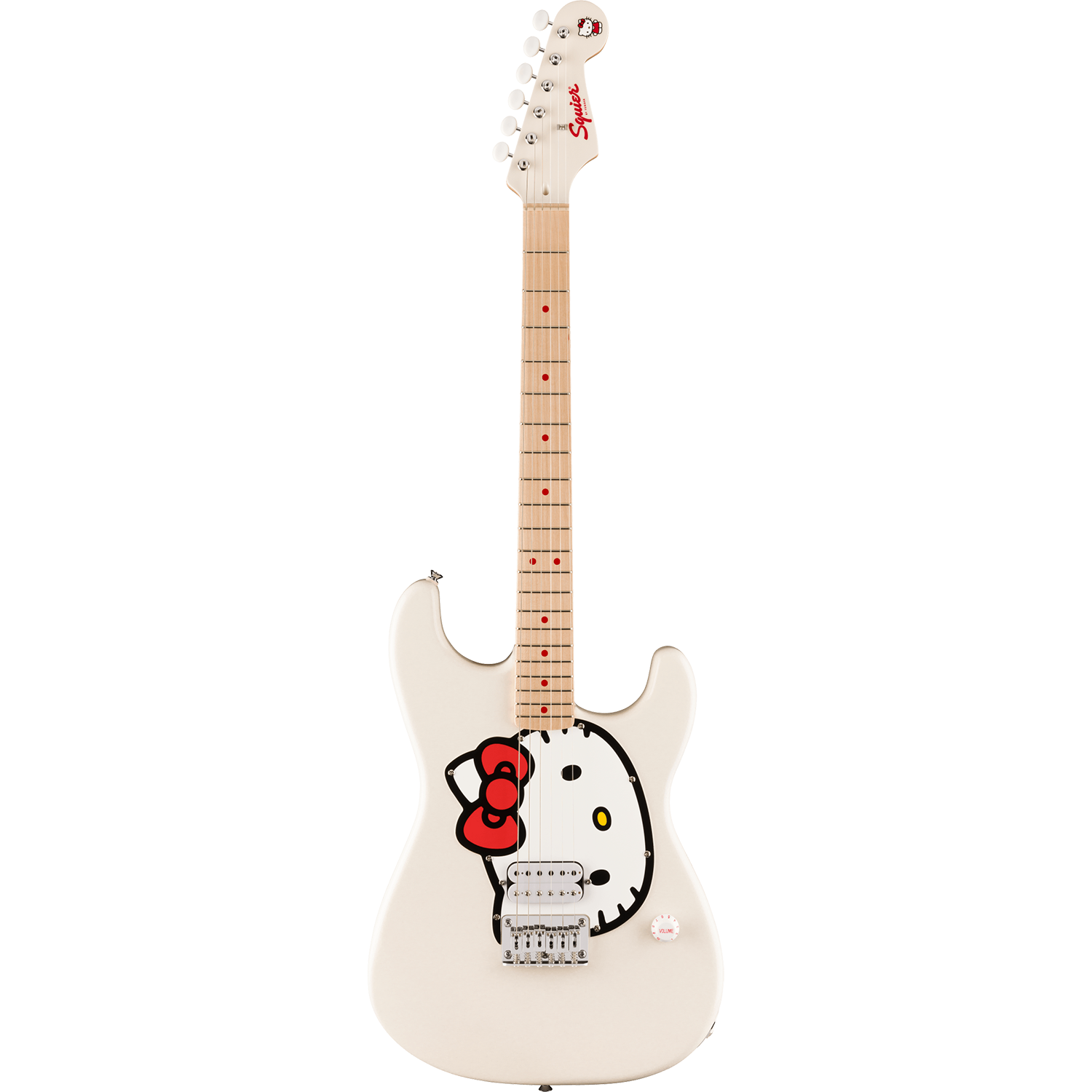 Fender 037-9102-980 LTD Hello Kitty Strat, Maple FB, White – Easy