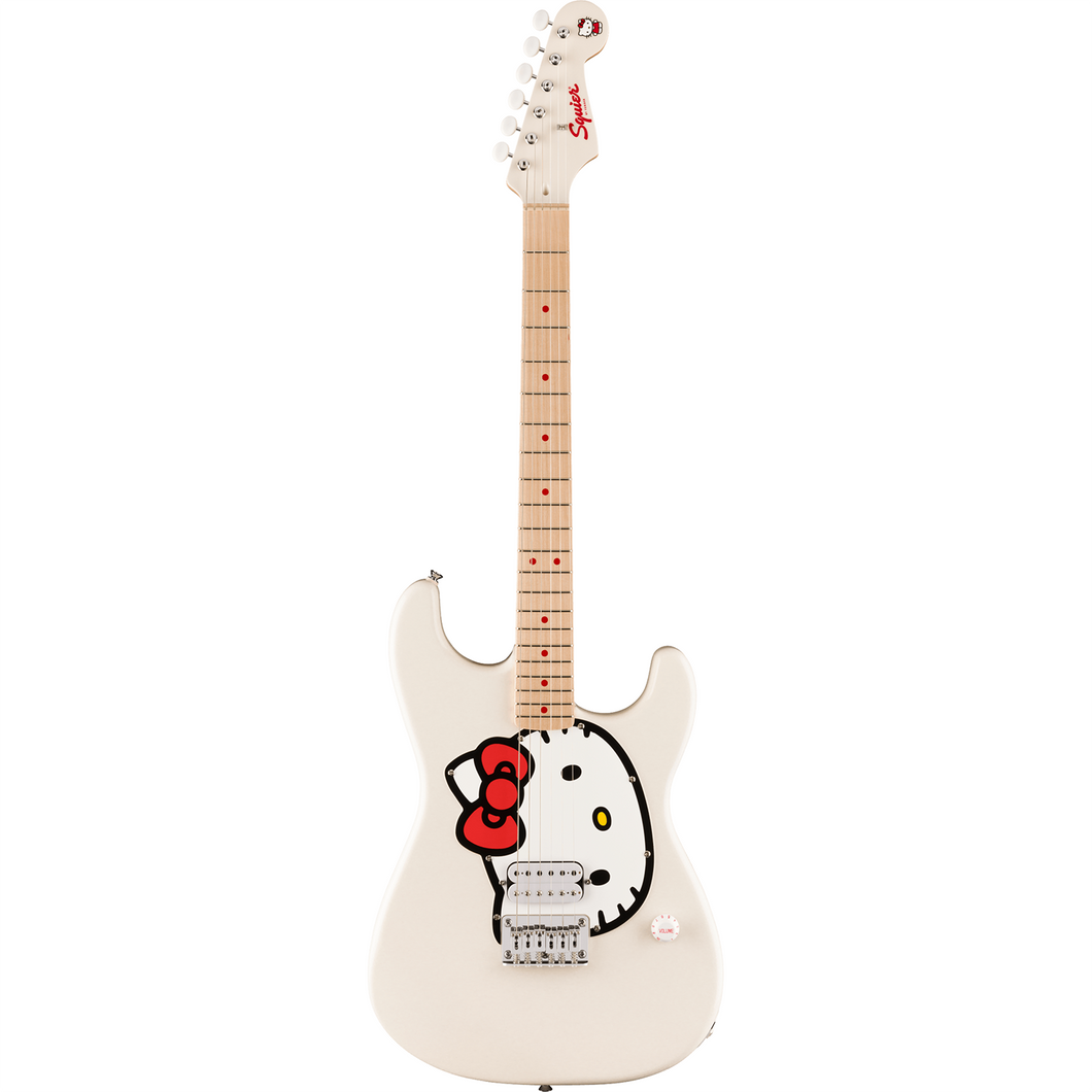 Fender 037-9102-980 LTD Hello Kitty Strat, Maple FB, White – Easy