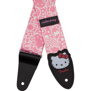 Fender 099-0637-256 2" Poly Strap, Fender x Hello Kitty, Pink-Easy Music Center