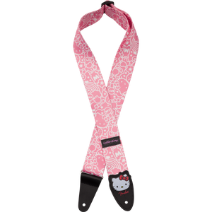 Fender 099-0637-256 2" Poly Strap, Fender x Hello Kitty, Pink-Easy Music Center