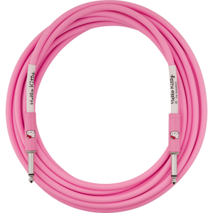 Fender 099-0818-156 18.6' Instrument Cable, Fender x Hello Kitty, Pink-Easy Music Center