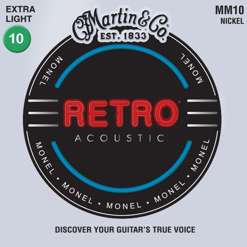 Martin MM10 Retro Strings, 6-Str, Extra Light, 10-47-Easy Music Center