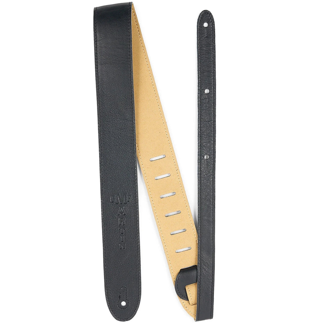 Martin 18A0164 Italian Leather Strap, SuedeBack, Black-Easy Music Center