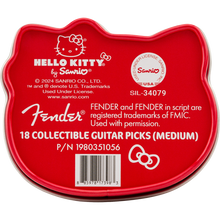 Load image into Gallery viewer, Fender 198-0351-056 Pick Pack Tin, Fender x Hello Kitty, 18 Piece-Easy Music Center
