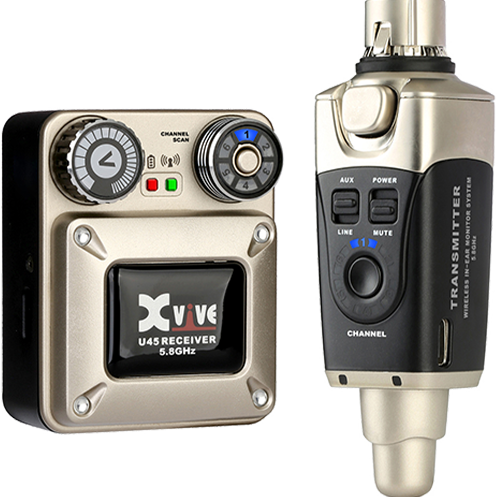 Xvive U45 Wireless In-ear Monitoring System - 5.8GHz-Easy Music Center