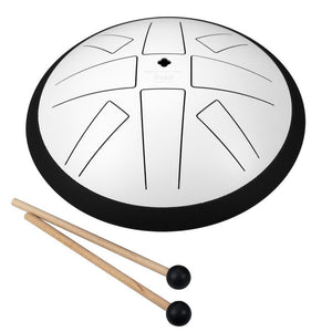 Sela SE372 10" Melody Tongue Drum, C-Pentatonic, White-Easy Music Center