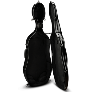 J.W. Eastman CACLK1W-BK 4/4 Carbon Fiber/Fiberglass Blend Cello Case Black-Easy Music Center